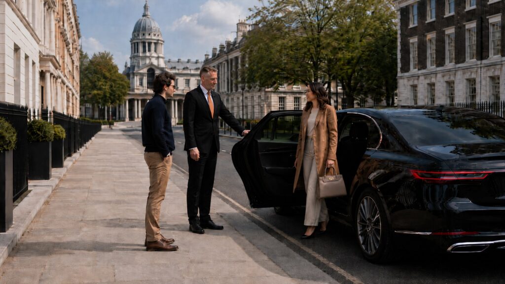London Bridge to Greenwich taxi transfer with Carrot Cars chauffeur 